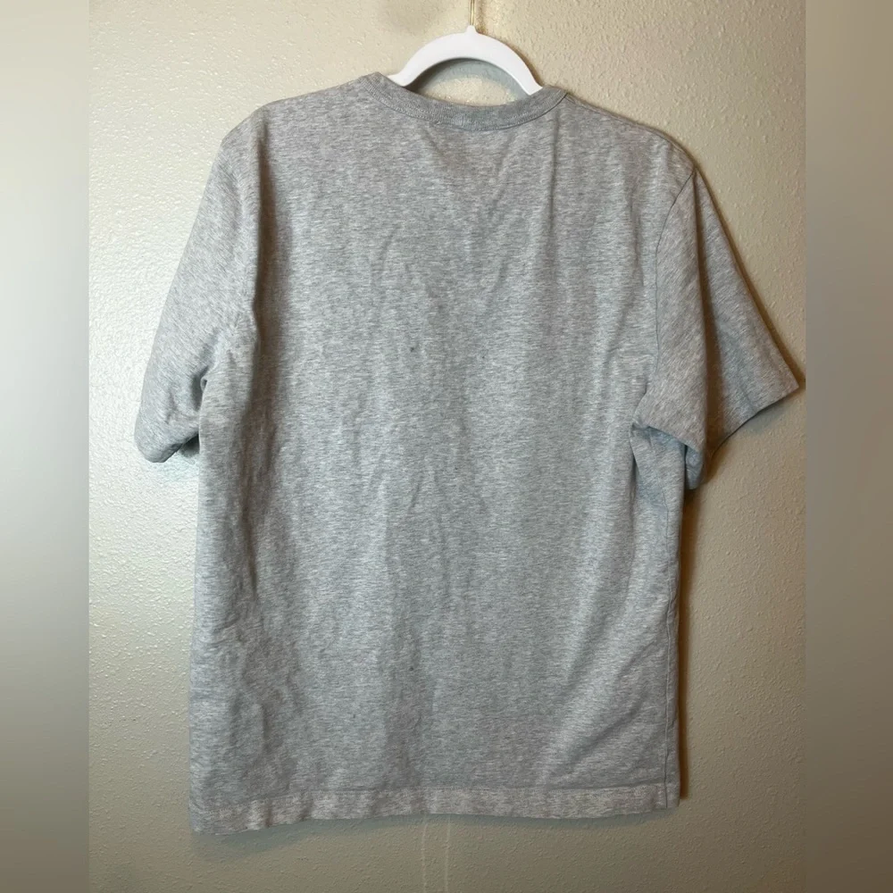 Helmut Lang Logo Grey Short Sleeve T-Shirt Men’s size L - Picture 3 of 5
